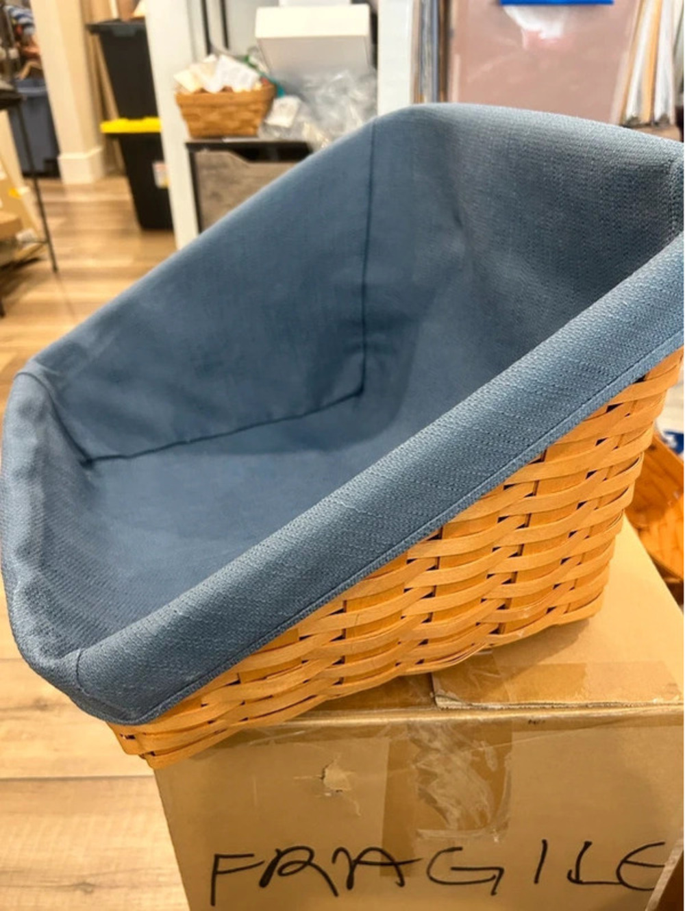 Longaberger Book keeper basket & liner
